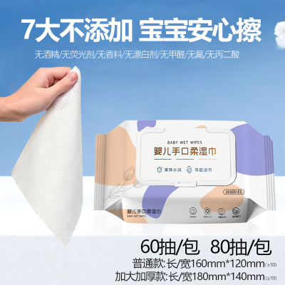 [补贴1[实惠款 120*160mm]400抽/共5包装 80抽大包婴儿湿巾纸新生手口专用屁宝宝幼儿童家庭实惠量贩特惠装