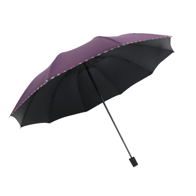 手动钢骨伞架 黑胶布 橡胶漆手柄 YF-S2021024 晴雨两用伞