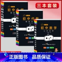 [公式定律+几何+代数]3本套装 初中通用 [正版]小黑书初中全套小四门初中必背知识点人教版考试重点速记暗记语文数学英语