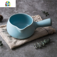 日式陶瓷奶锅汤锅不粘锅小砂锅热牛奶煮粥泡面锅宝宝辅食小锅炖锅 FENGHOU 手绘樱桃1000ml送隔热垫