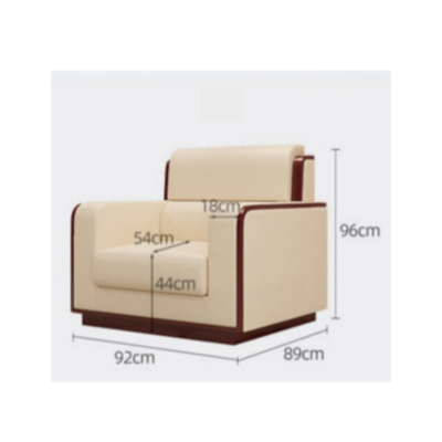 白寅 BY-SF-002 真皮沙发 米白色920*890*960mm(单位:个)