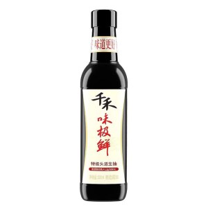 千禾酱油味极鲜特级生抽500ml/瓶凉拌炒菜调料烧烤火锅蘸料调味料