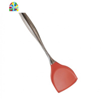 节日红 家用不粘锅食品级不粘锅 不粘炒锅煎锅透明铝合金立盖 FENGHOU 晶莹粉硅胶锅铲