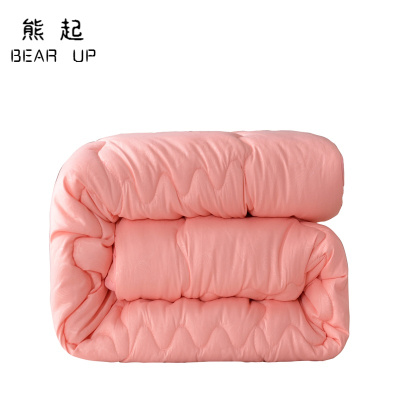 熊起家纺2020超柔冬被全棉九孔纤维被子加厚保暖单双人被芯学生单人被子磨毛被