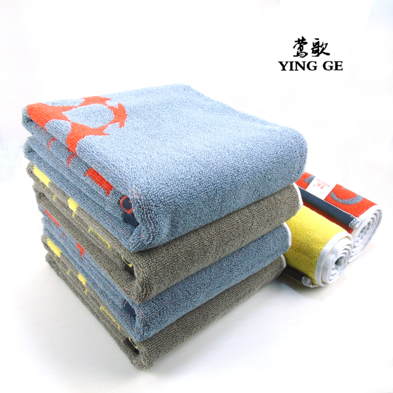 莺歌 提花星星柔软舒适毛巾(加厚)74*34条