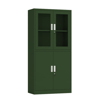 DXBG绿色铁皮文件柜办公室档案柜资料柜财务凭证柜钢制办公柜子加厚等器