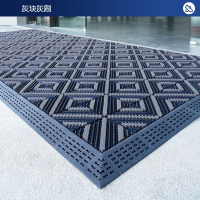 易企采 三刷灰色 商用门口地垫户外脚踏垫防滑垫耐磨脚垫地毯蹭土垫门厅蹭脚垫 单位:平方