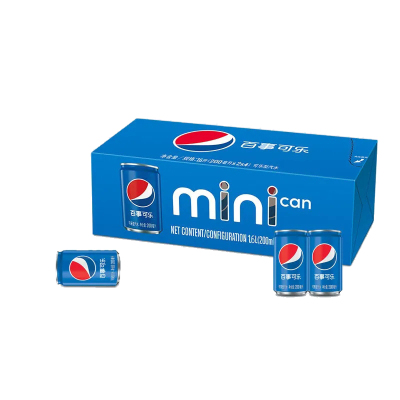百事可乐 经典mini罐 200ml*8罐装 碳酸饮料汽水饮品整箱批发迷你罐
