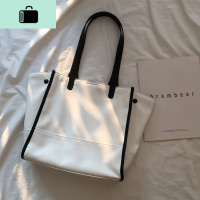 程牙伢 2020春上新韩版轻便大容量蝙蝠大包百搭单肩手提托特包女NEW LAKE女士单肩包