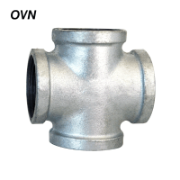 OVN 镀锌内丝等径四通 1寸 DN25国标加厚 个