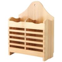 家用多功能竹制筷笼创意壁挂式筷子筒盒沥水筷子架厨房竹木置物架 敬平 竹木筷子笼