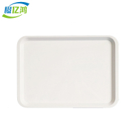橙亿鸿 耐高温白色密胺托盘 直边款40*28*2cm 个