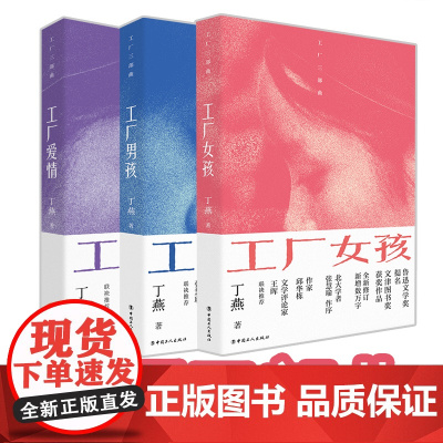 工厂爱情三部曲 丁燕 工厂女孩男孩现代当代文学 3册书籍小说长篇故事文艺青年 励志自我实现书