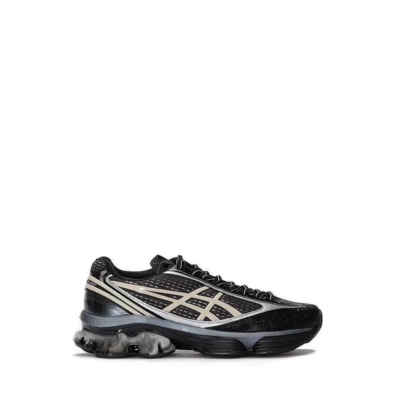 ASICS跑步鞋男舒适透气轻便缓震黑色双色网面阴影喷漆技术缝合