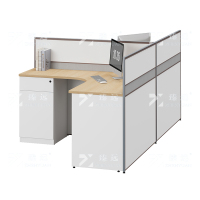 臻远 ZYGW-009 职员桌办公桌屏风工作卡位 T型双人位