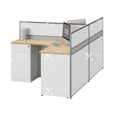 臻远 ZYGW-009 职员桌办公桌屏风工作卡位 T型双人位