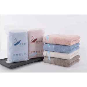 香丝羽 纯棉加厚段档毛巾定制绣字款 MT-718 34×76cm 中兰色 中粉色 中棕色 浅驼色 120g 条