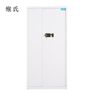 缑氏保险柜铁皮资料柜矮柜办公室储物柜通门白色指纹锁900*420*1850