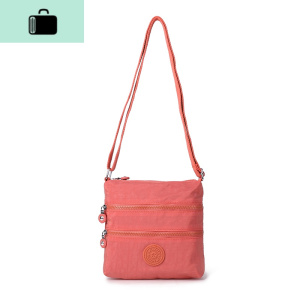 尼龙布防水女斜挎包简约百搭轻便多口袋休闲小单肩包出夏季逛街NEW LAKE