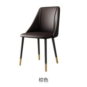 汐岩北欧轻奢餐椅家用后现代简约餐桌椅子书房书桌凳子化妆靠背椅