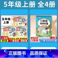 5年级上 语数英(全3册)+口算10000道 小学通用 [正版]2024一卷搞定五年级上沪教版一二年级三四六年级七八九年