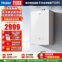 海尔(Haier)燃气热水器[小海鲸KL5MAX]热水器天然气零冷感全程恒温 无级变频水伺服TSI增压大水量 16L