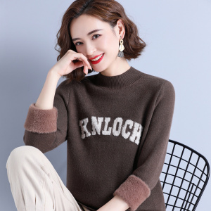 免费试穿春秋装新款半高圆领羊绒衫女中长款 a字连衣裙纯色显瘦遮肚大码羊毛衣专柜正品品牌羊绒衫女漂亮