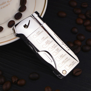 BF823多功能充气打火机气体斜火明火烟斗专用带勺子压棒个性创意