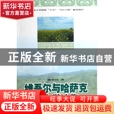正版 维吾尔与哈萨克语文学论集 耿世民 中央民族大学 9787811082