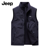 JEEP吉普高端品牌美式双面穿马甲男款春秋季户外坎肩工装马夹外套
