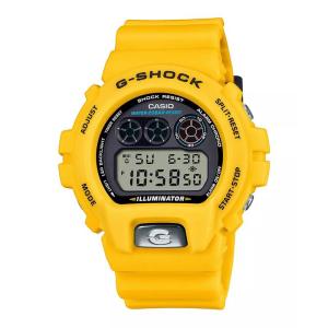 GSHOCK男士日韩风格mm黑盘黄树脂防水运动腕表时尚多功能