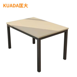 匡大餐桌 阅览室桌子 1.2米食堂钢架餐厅桌子 KDT951