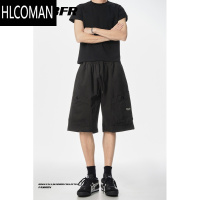 HLCOMAN美式高街工装短裤男夏季2025新款运动裤复古宽松篮球五分裤子