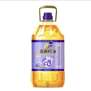 福临门中粮营养家亚麻籽油5L食用油 家用冷榨富含亚麻酸