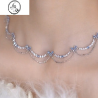 JiMi薄荷梦蝶 双层蝴蝶项链轻奢小众甜酷辣妹锁骨链ins清冷高级感颈链