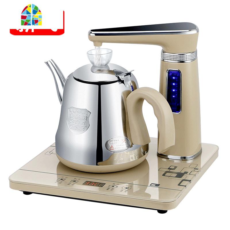 全自动上水电热水壶抽水单茶几办公室泡茶专用喝茶茶台烧水壶一体 FENGHOU B12亮灰色