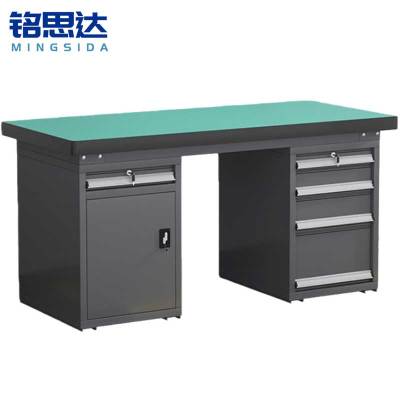 铭思达钳工操作台2.1米五抽一门张