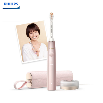 飞利浦（PHILIPS）电动牙刷HX9996/12sonicare尊享系列成人声波震动智能高定电动牙刷樱花粉