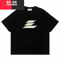 YIBUSHENG美式黑色短袖t恤女季2024新款宽松体恤情侣半袖oversize上衣潮