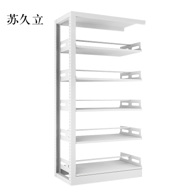 苏久立图书馆书架阅览室货架资料档案架钢制书架双面五层副架