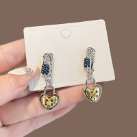 冷淡风独特设计爱心耳环女2024新款创意耳饰高级感小众甜酷耳钉送女朋友老婆情人节七夕生日礼物