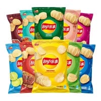 乐事薯片70g*3包多口味宿舍休闲聚会小零食膨化食品大礼包(原味+黄瓜味+番茄味)