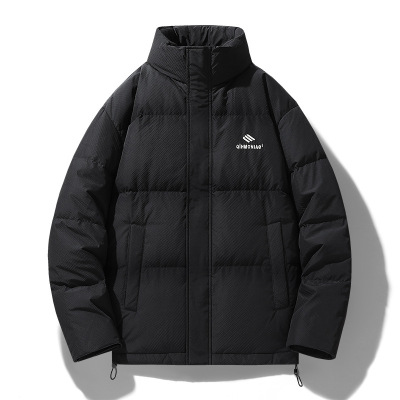 潮牌工装户外保暖加厚帅气羽绒服冬装新款休闲面包服男士外套