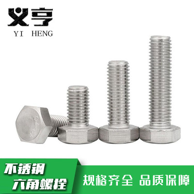义亨 不锈钢六角螺栓 M6*40 个