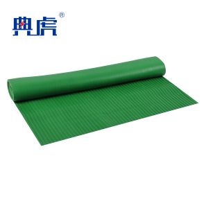 典虎 绝缘胶皮 绿色条纹10mm*1m*5m 卷
