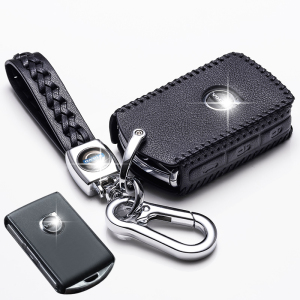 [补贴10%]沃尔沃2019款XC60钥匙套S90真皮Volvo XC40汽车专用钥匙包扣20款汽车钥匙包