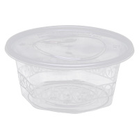 优彩嘉 一次性餐盒 七角圆碗透明 800ML*300套 CH-04 箱