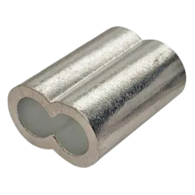 钢丝绳夹头8字铝套铝夹头 5mm