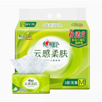 芳美达 心相印云感柔肤纸巾抽纸家用餐巾纸面巾纸大M码152*190 3层88抽 24包装