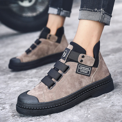 绛天明星同款ins超火休闲鞋韩版潮流学生校园运动加绒保暖鞋社会精神小伙马丁鞋